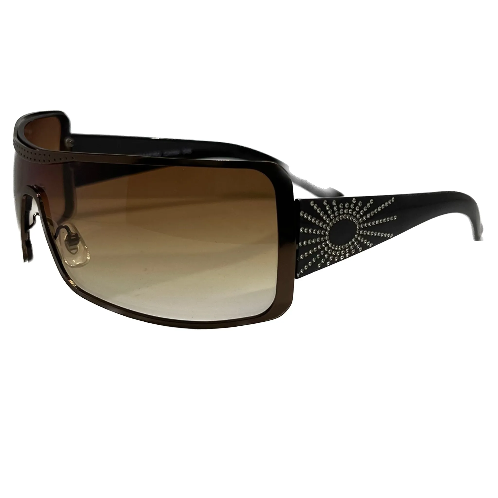 ANGELINA Chic Y2K Shield Sunglasses