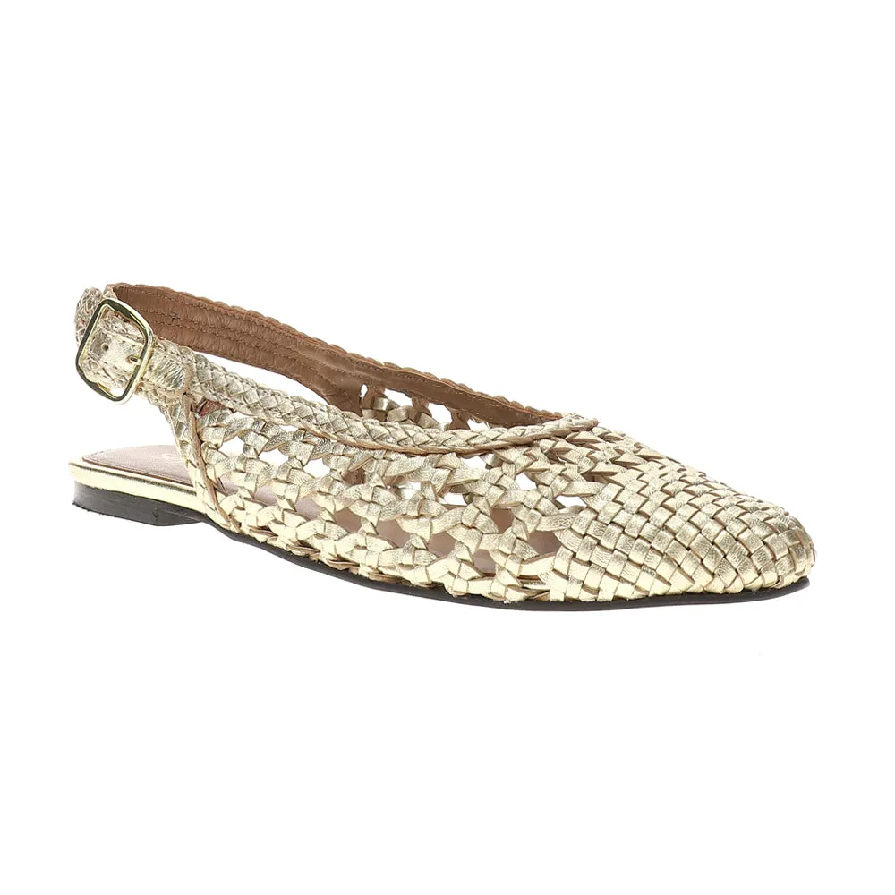 Avalon Metallic Slingback Flats