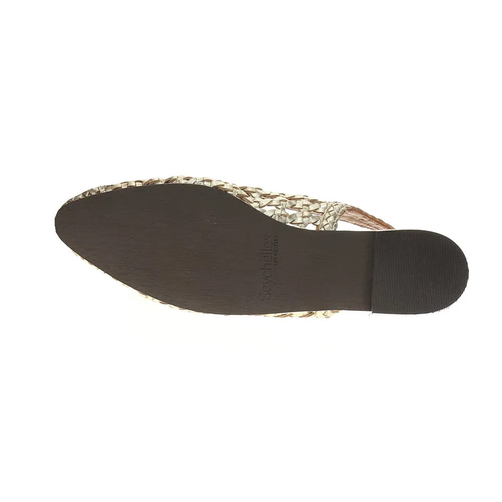 Avalon Metallic Slingback Flats