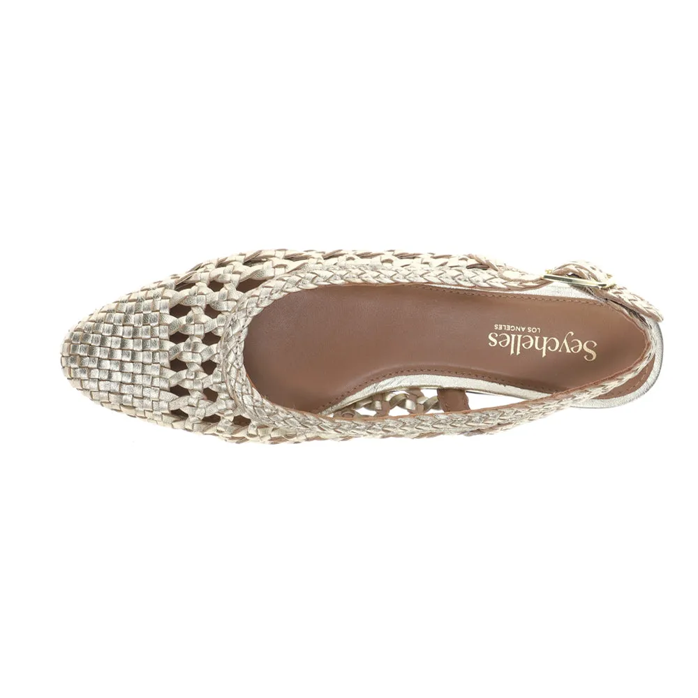 Avalon Metallic Slingback Flats