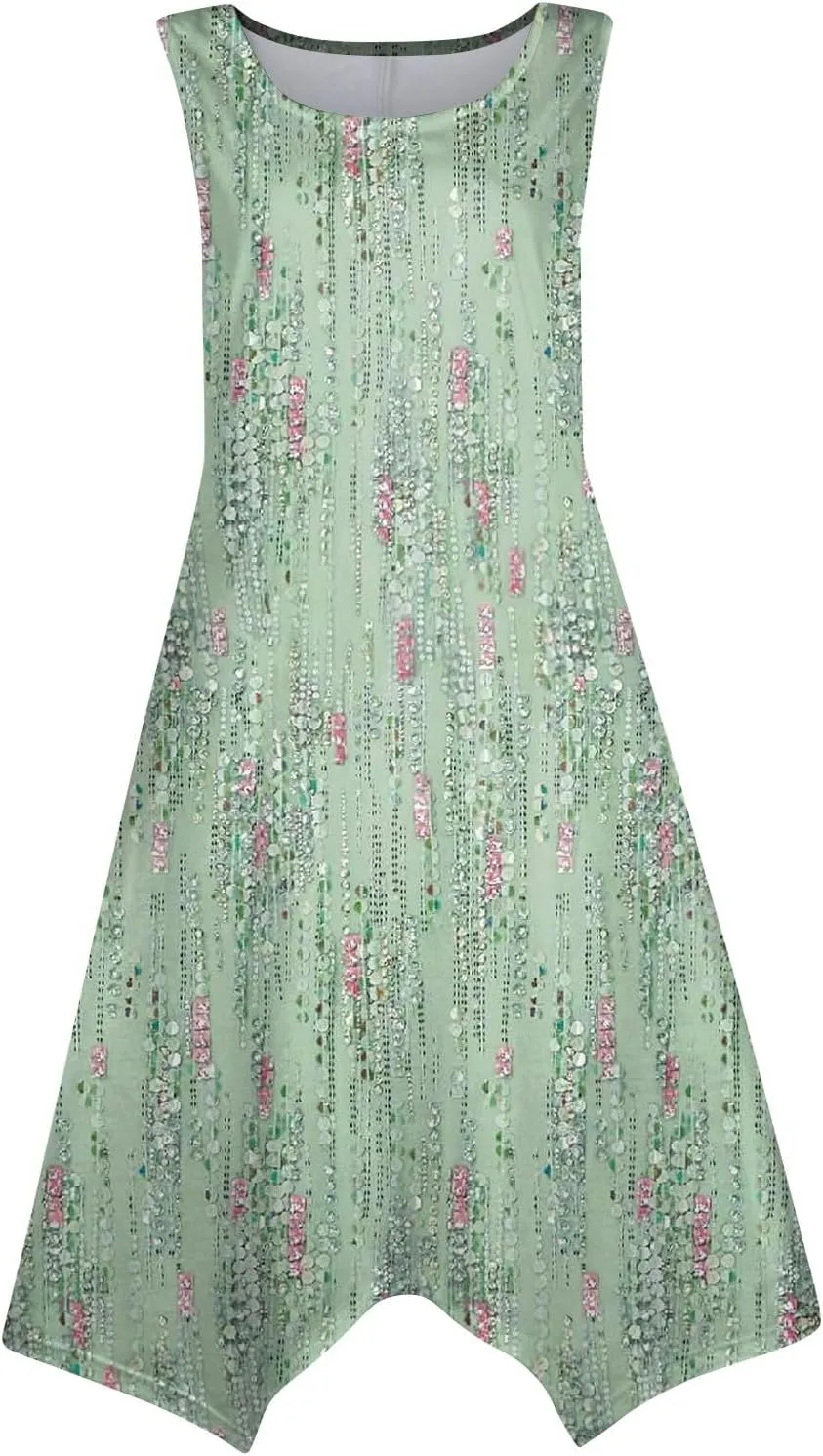 Azeralia Summer Dress Sleeveless Midi Dress for Women Sundresses for Women 2024 Sundress Plus Size Bodycon Dresses for Women