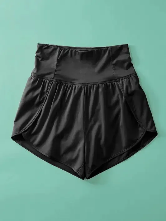 Black Track Shorts