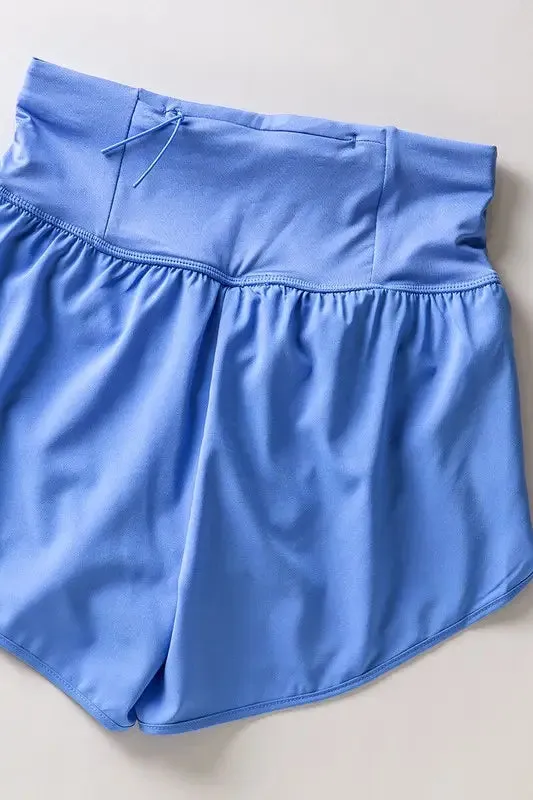 Blue Track Shorts