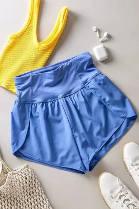 Blue Track Shorts