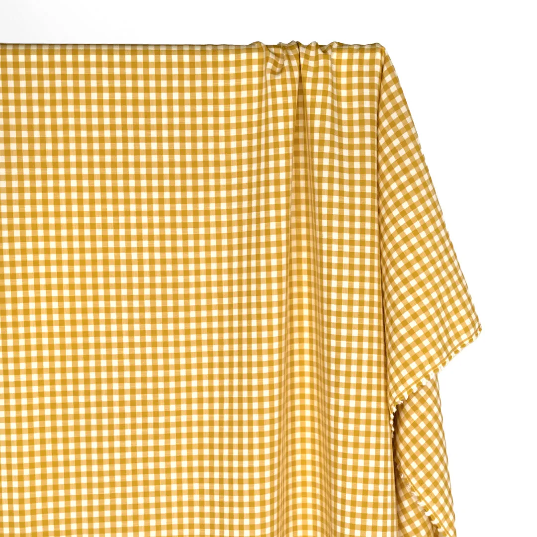 Bonbon Viscose Cotton Gingham - Sunflower