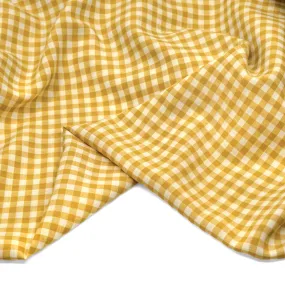 Bonbon Viscose Cotton Gingham - Sunflower