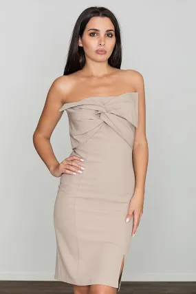 Chic Bow-Detail Evening Gown