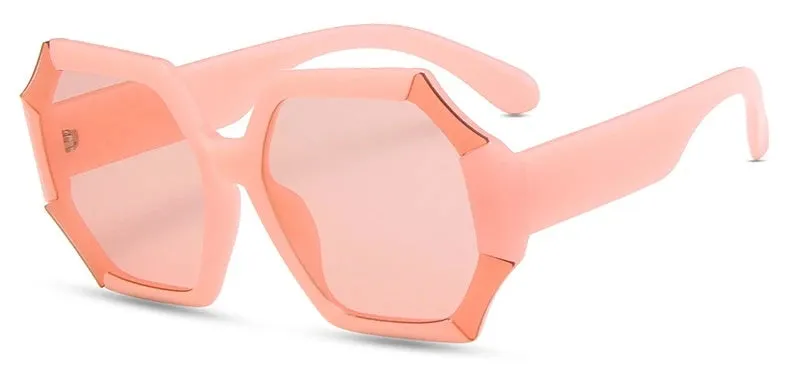 Chic Polygonal Square Sunglasses with Gradient Lenses