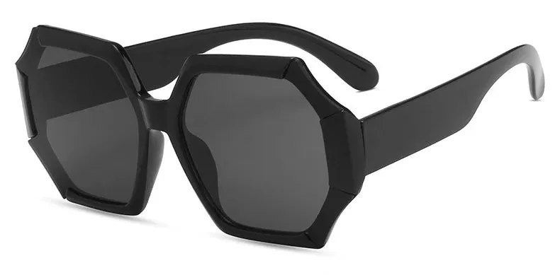 Chic Polygonal Square Sunglasses with Gradient Lenses