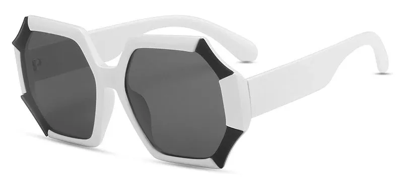 Chic Polygonal Square Sunglasses with Gradient Lenses