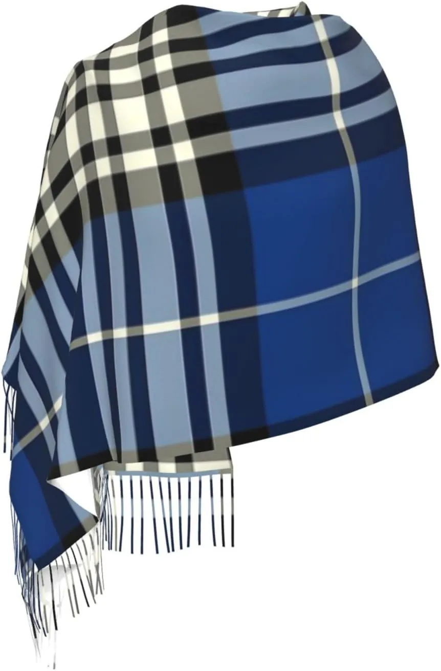 Clan Stewart Hunting Tartan Imitation Cashmere Tassel Scarf Winter Scarf Autumn Softest Classic Warm