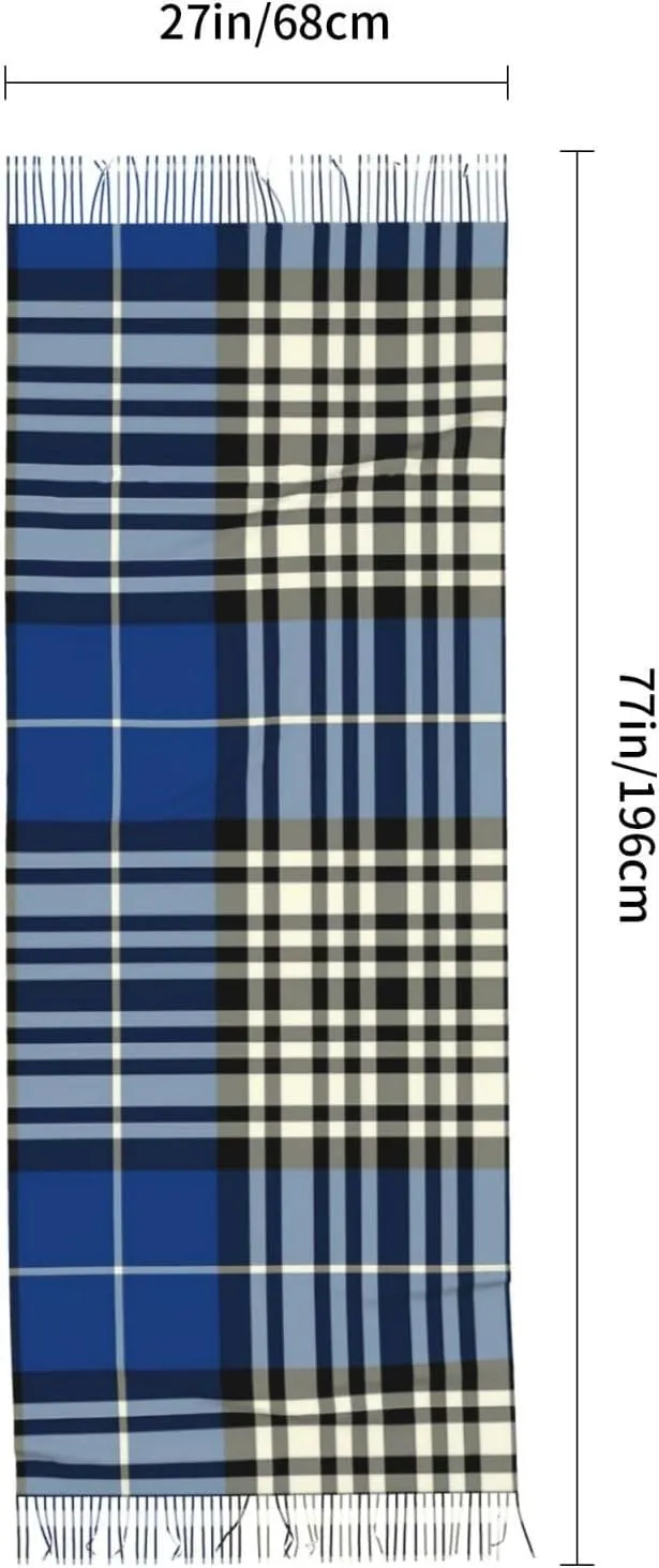 Clan Stewart Hunting Tartan Imitation Cashmere Tassel Scarf Winter Scarf Autumn Softest Classic Warm