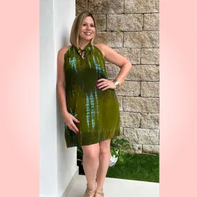 Dark Green Mini Dress