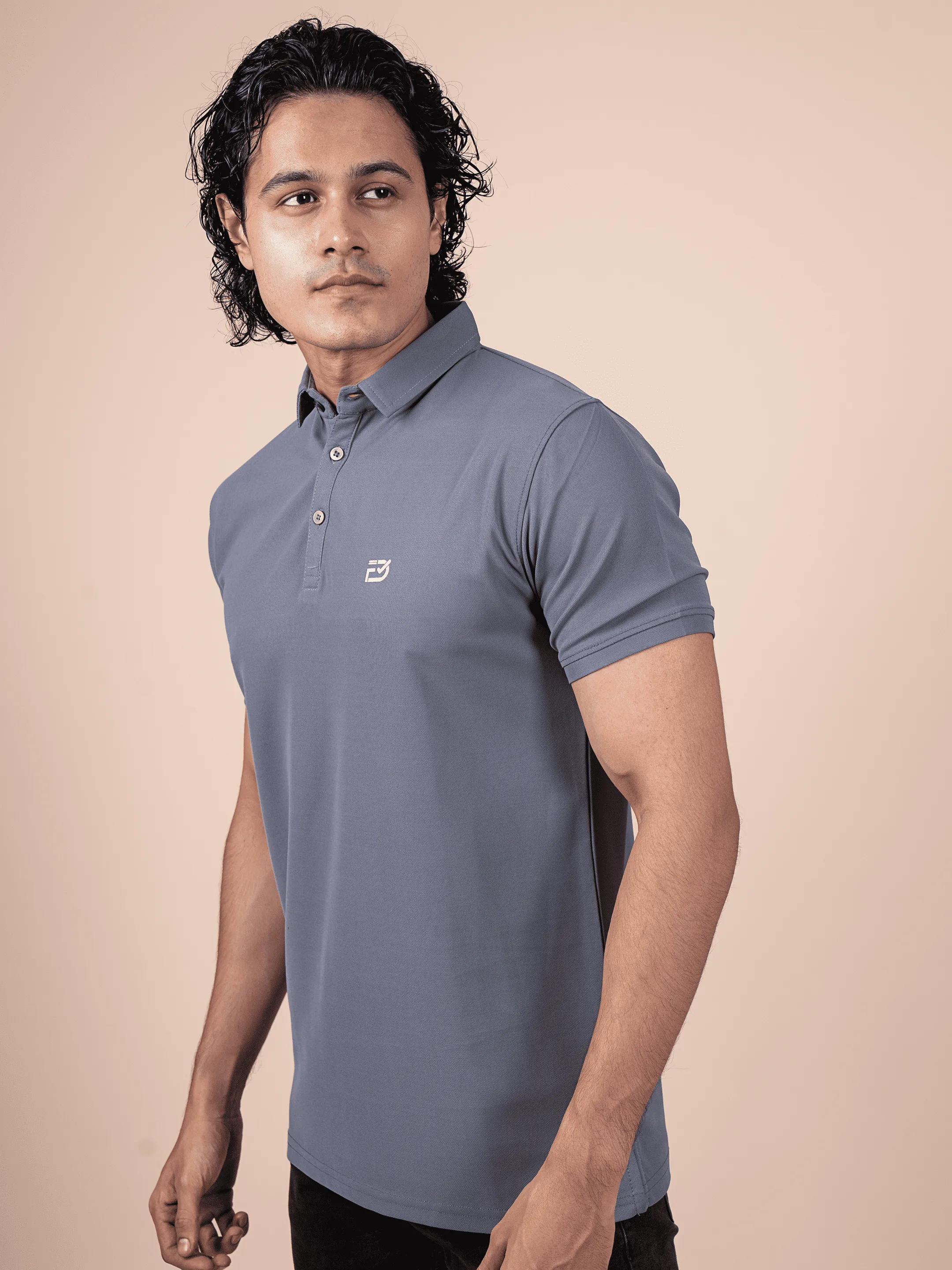 Elite Dark Grey Matty Polo T-shirts | FabDone