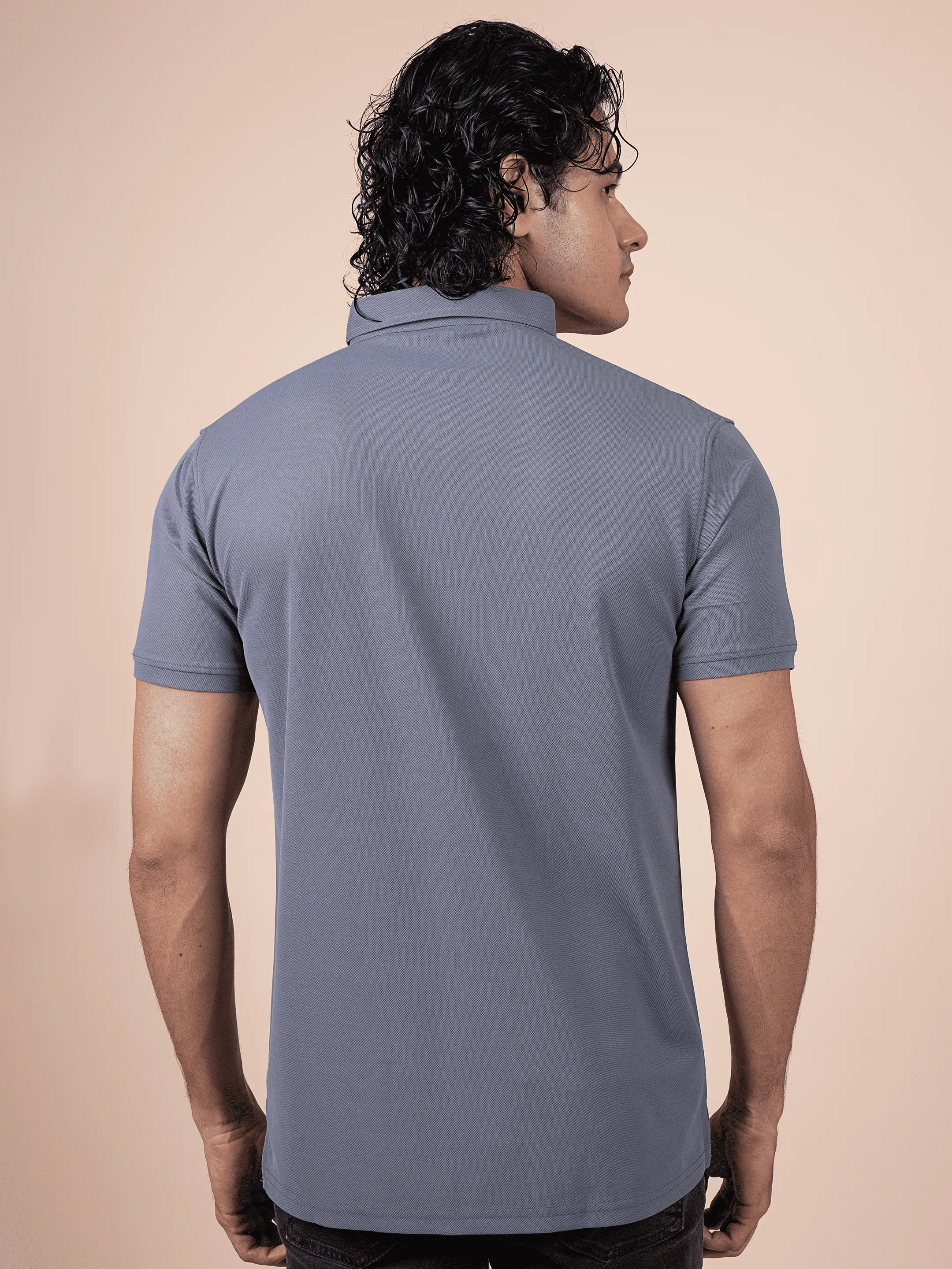 Elite Dark Grey Matty Polo T-shirts | FabDone
