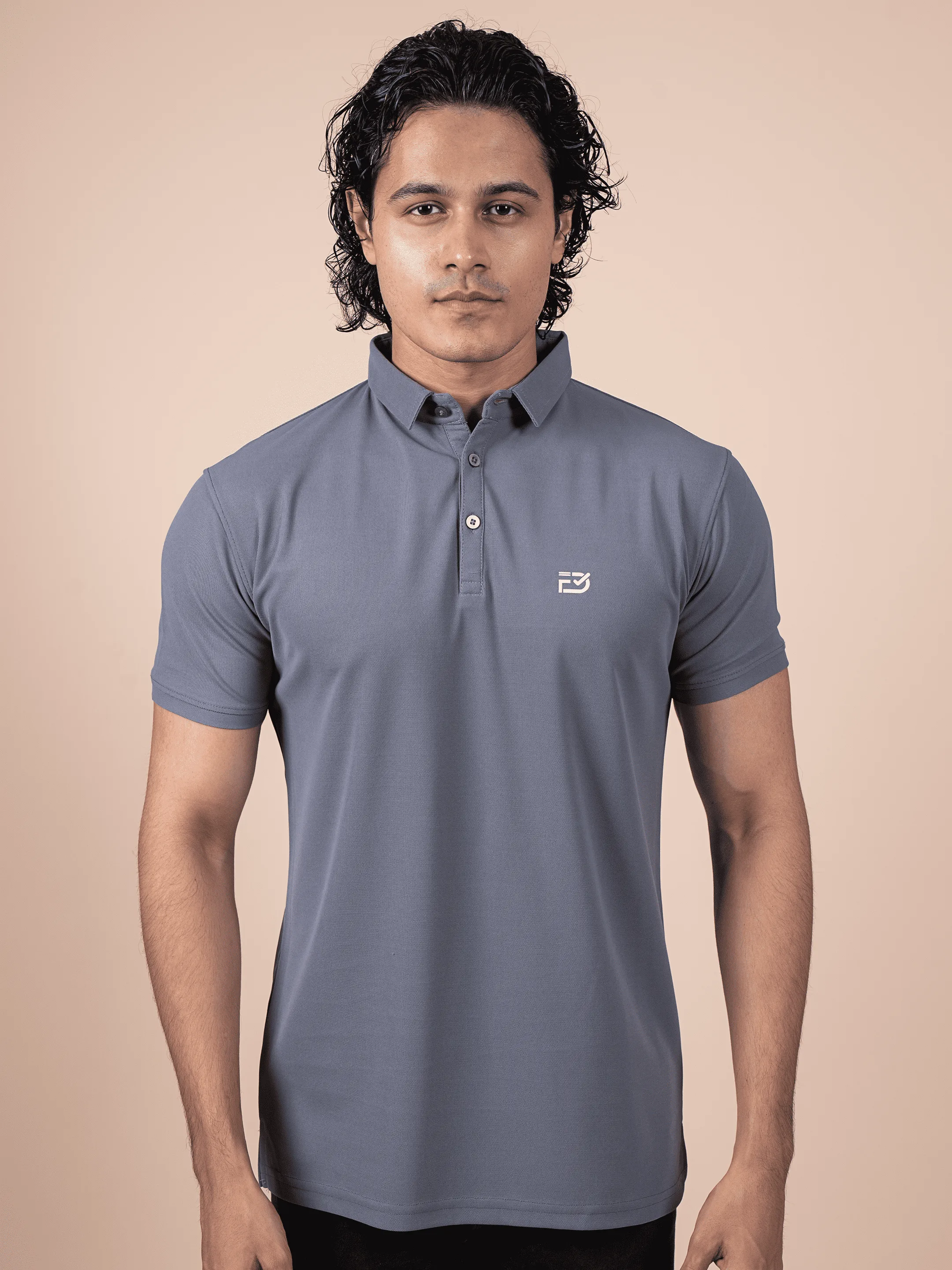 Elite Dark Grey Matty Polo T-shirts | FabDone