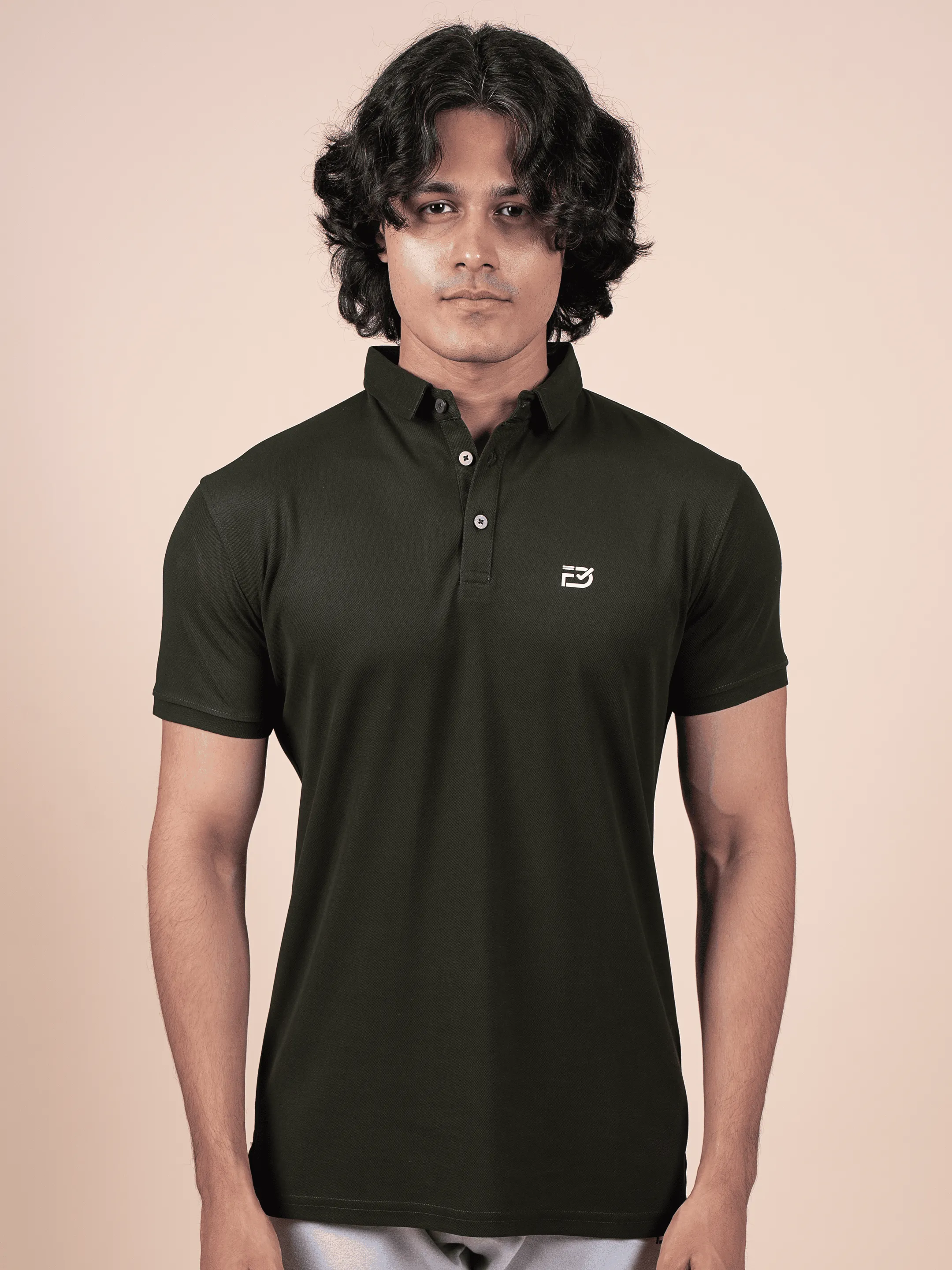 Elite Olive Matty Polo T-shirts | FabDone