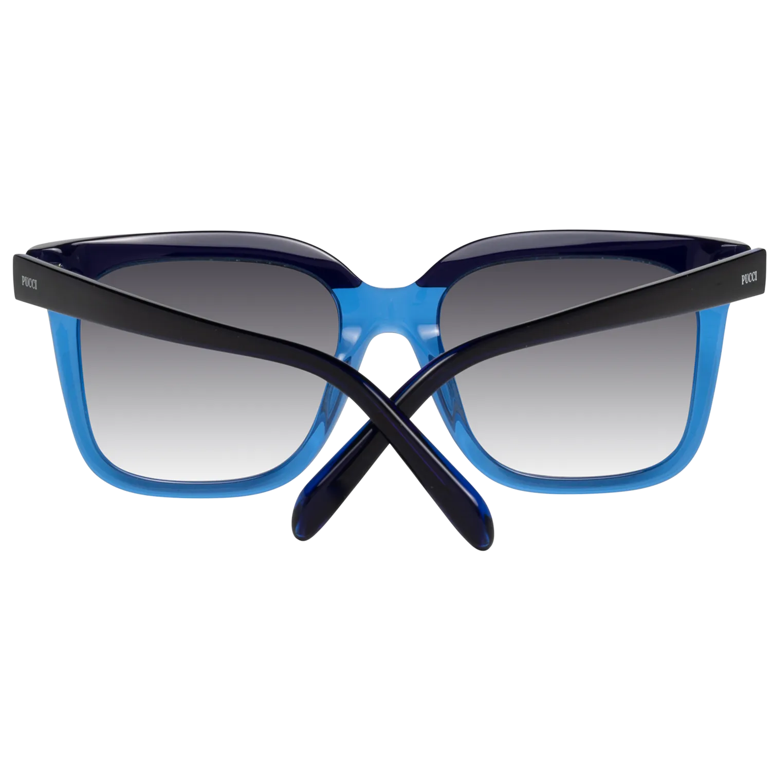 Emilio Pucci Chic Blue Square Gradient Sunglasses