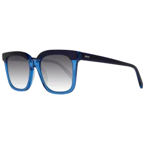 Emilio Pucci Chic Blue Square Gradient Sunglasses