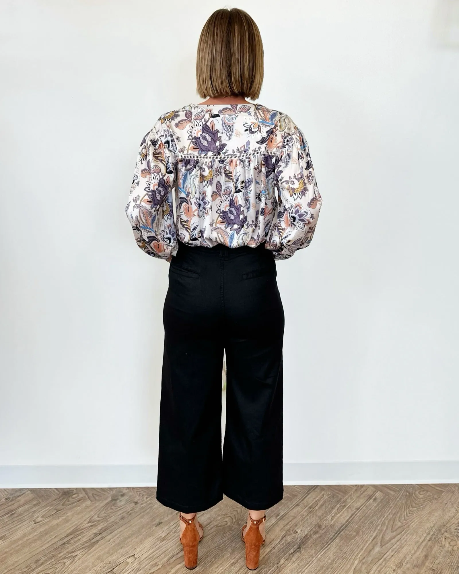Flora Printed Long Sleeve Blouse
