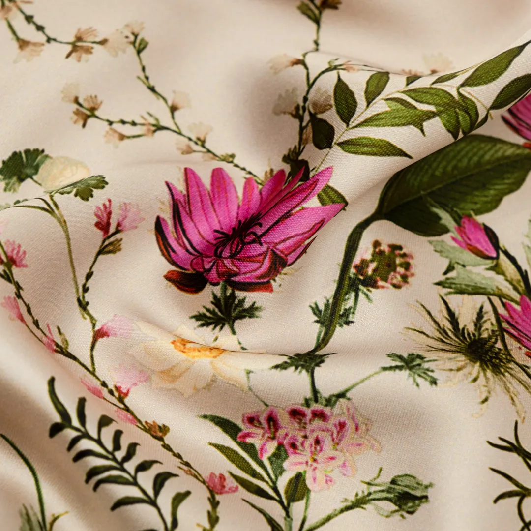 Forager's Bouquet Poly Satin - Parchment