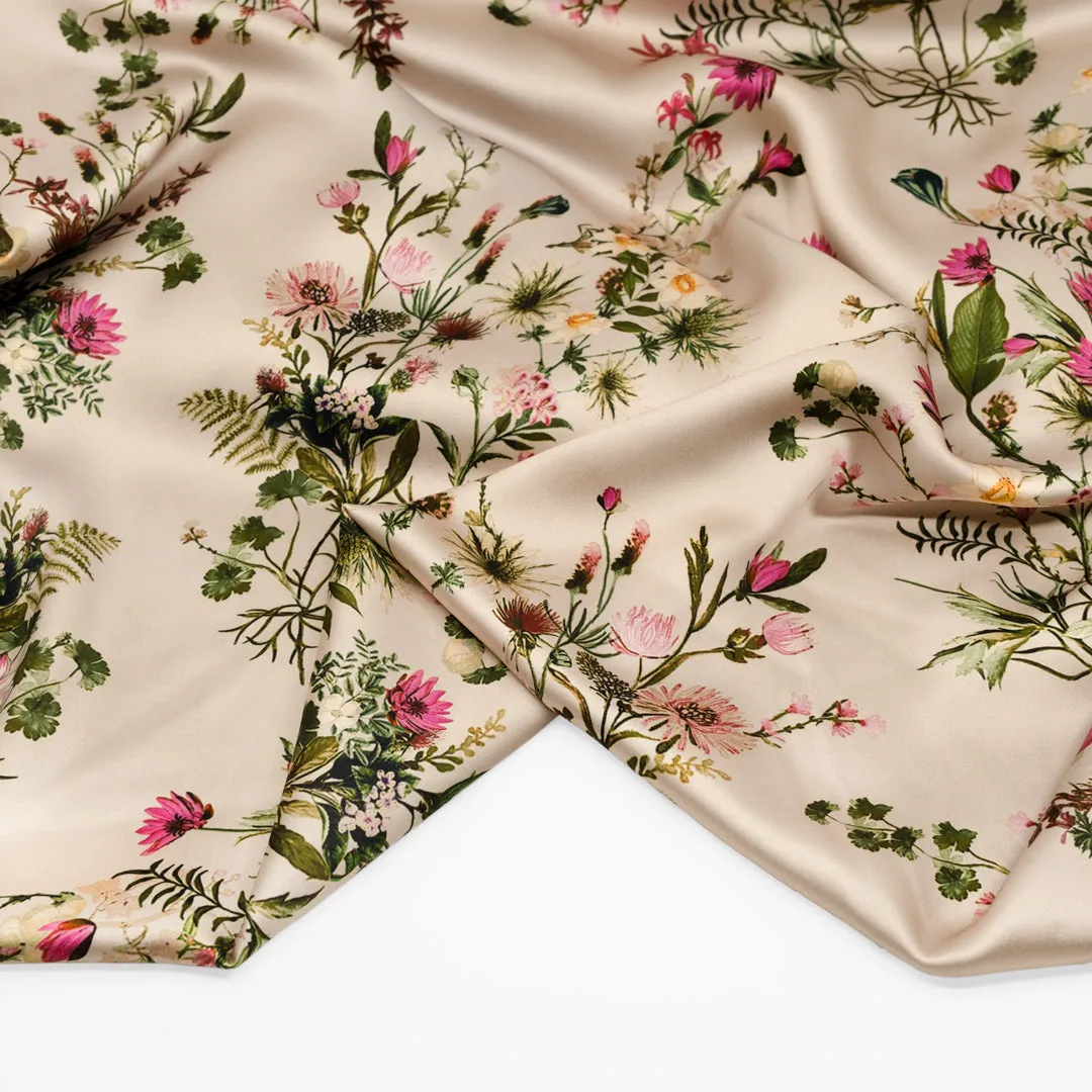 Forager's Bouquet Poly Satin - Parchment