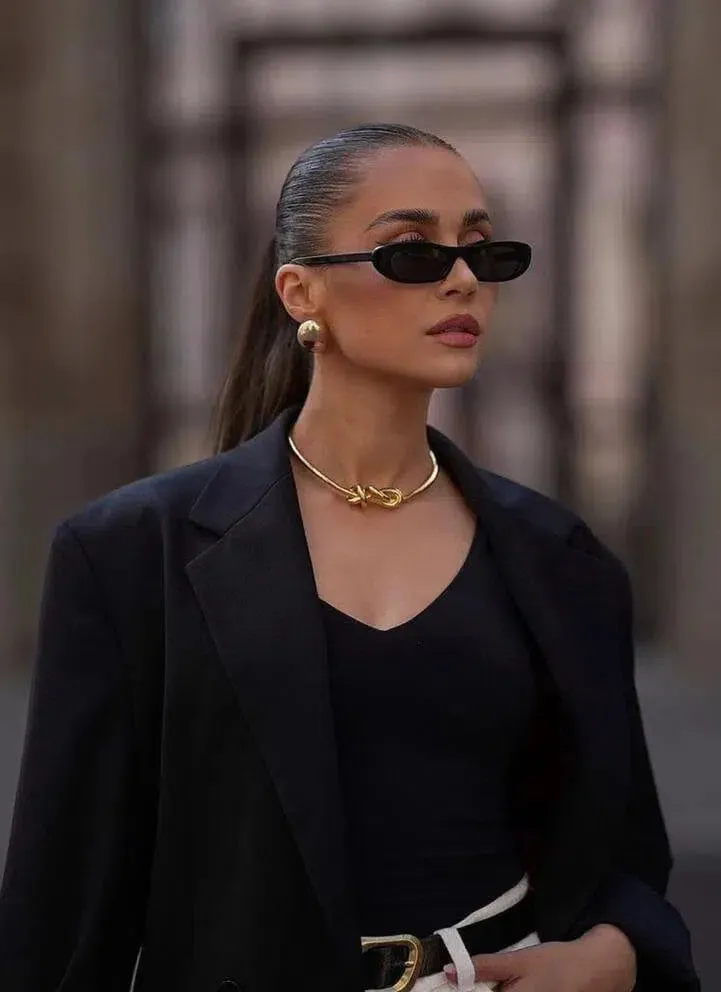 Giada – Vintage oval frame – Sunglasses