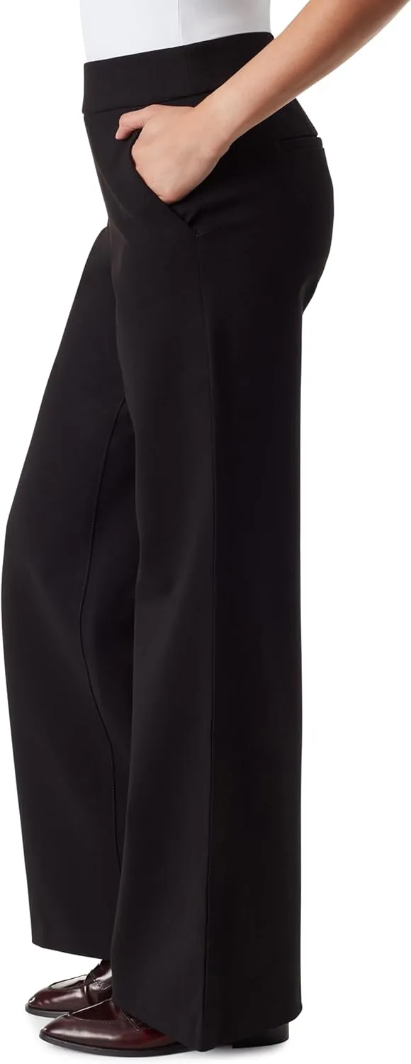 Gloria Vanderbilt Women's Pull on Trouser 4 Pocket Mid Rise Straight Leg Pant Standard