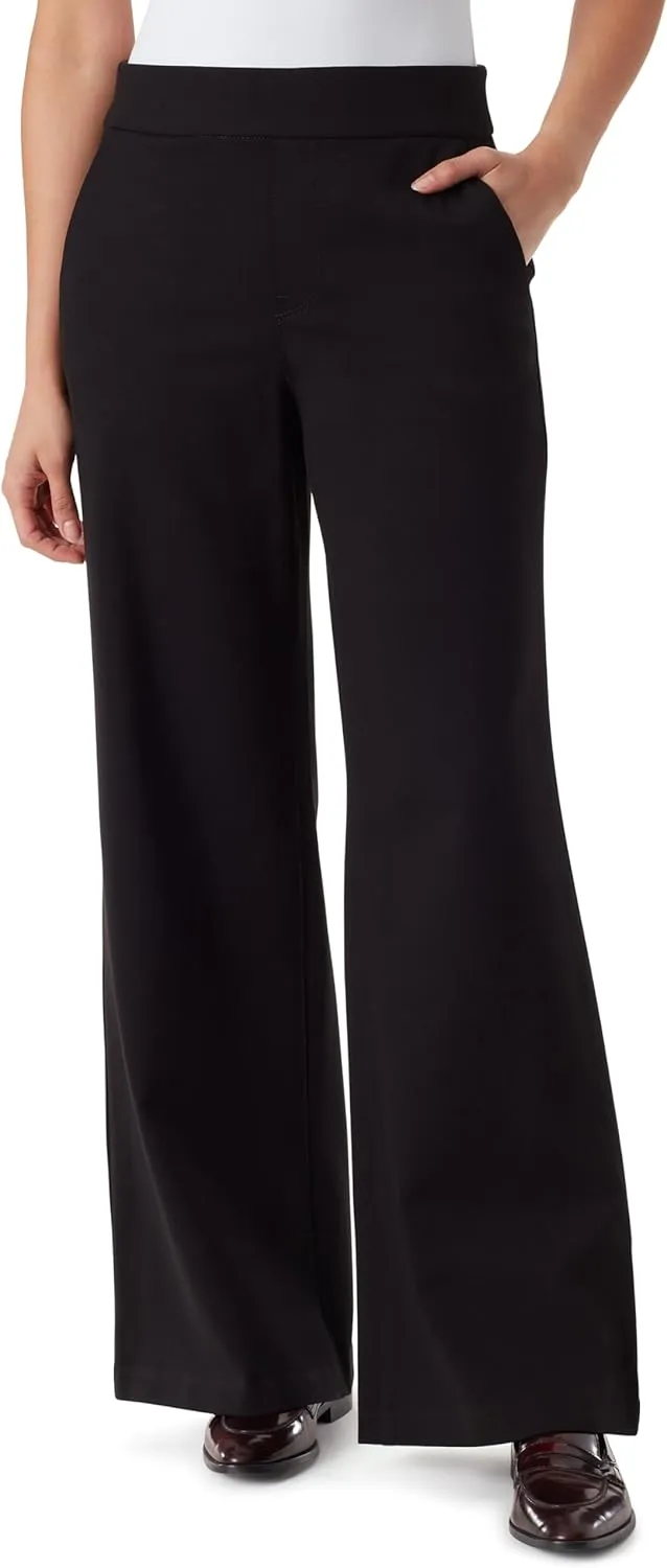 Gloria Vanderbilt Women's Pull on Trouser 4 Pocket Mid Rise Straight Leg Pant Standard