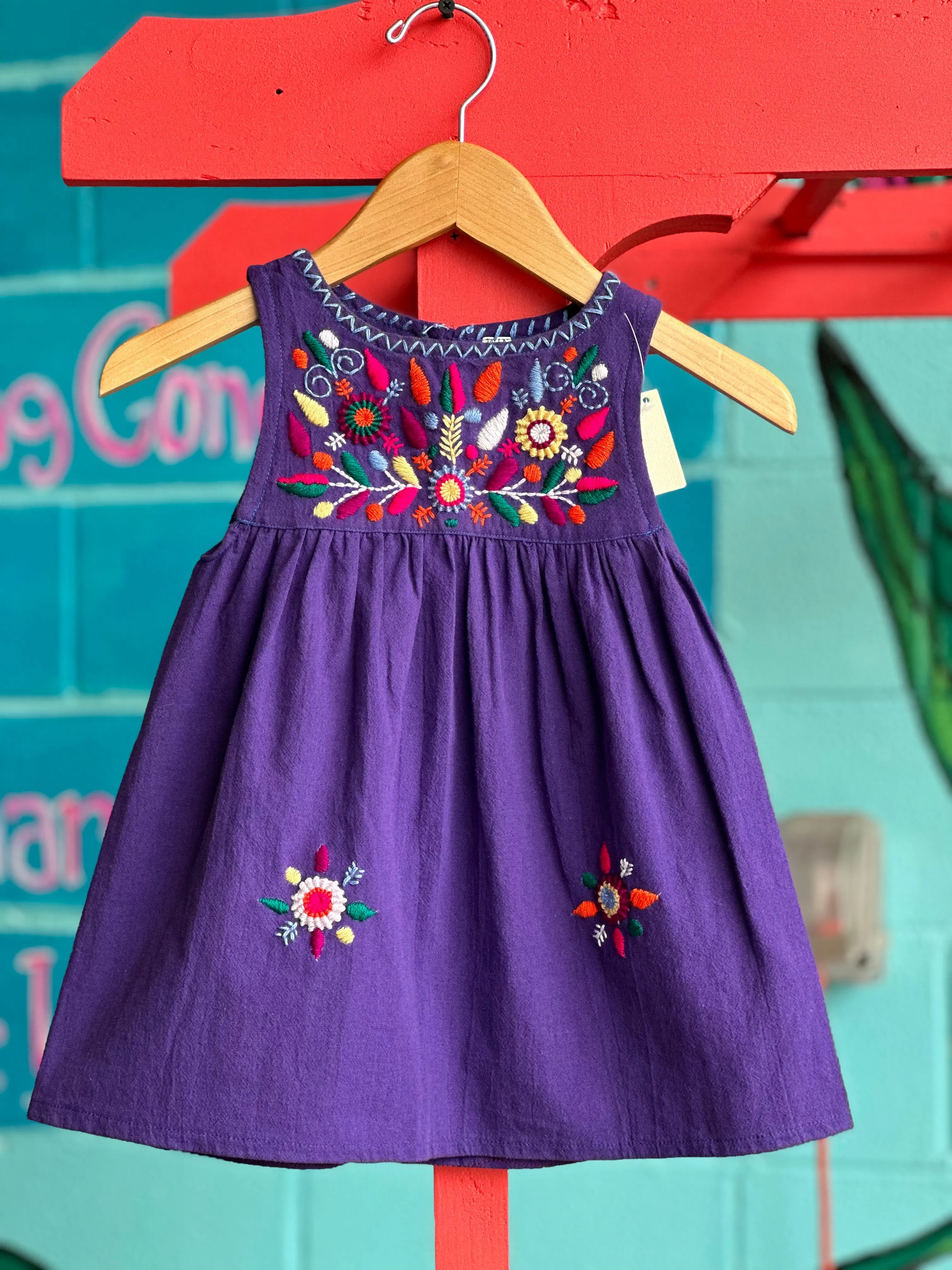 Guatemalan Girl's Embroidered Dress