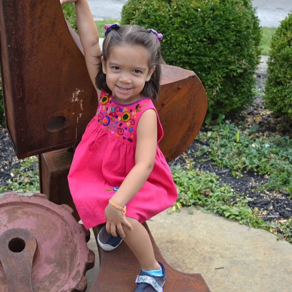 Guatemalan Girl's Embroidered Dress