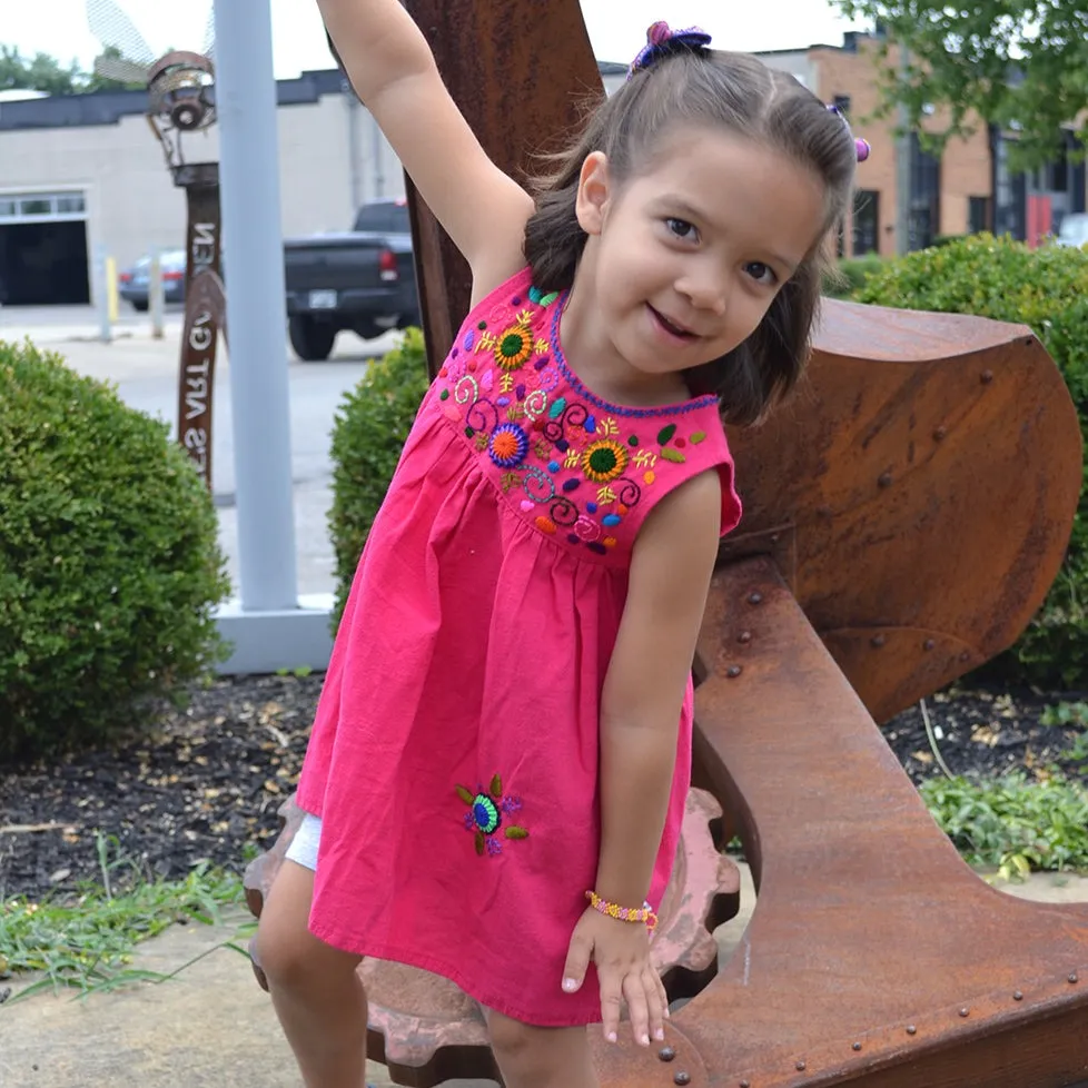 Guatemalan Girl's Embroidered Dress