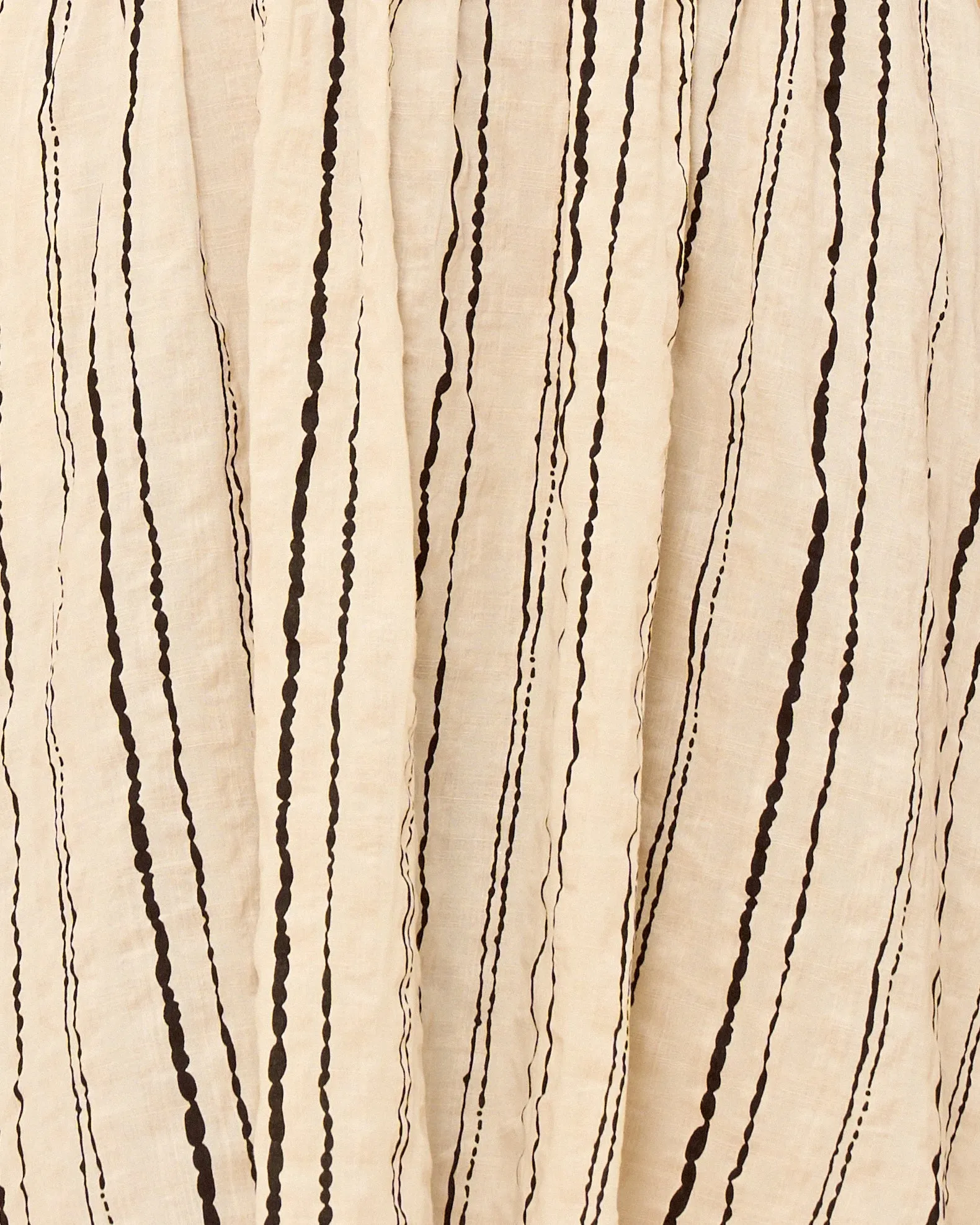 Keiko Beige Black Stripe Mini Dress