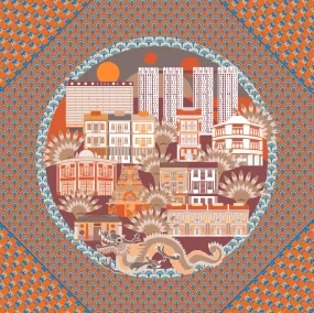 Keong Saik Road Silk Scarf