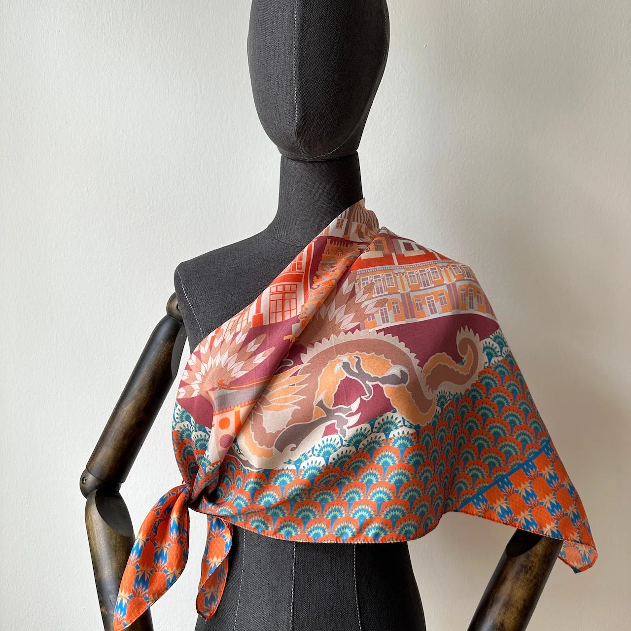 Keong Saik Road Silk Scarf
