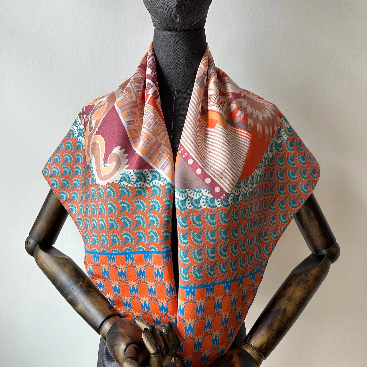 Keong Saik Road Silk Scarf