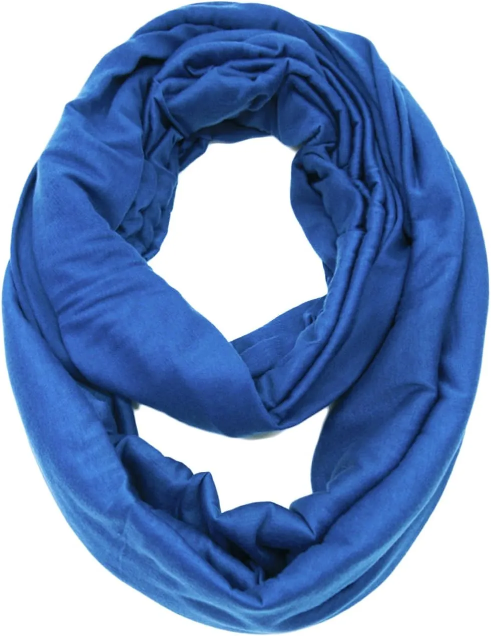 KMystic Large Solid Color Infinity Loop Jersey Scarf