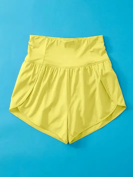 Lime Track Shorts