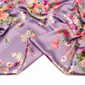 Love In Bloom Poly Satin - Lavender