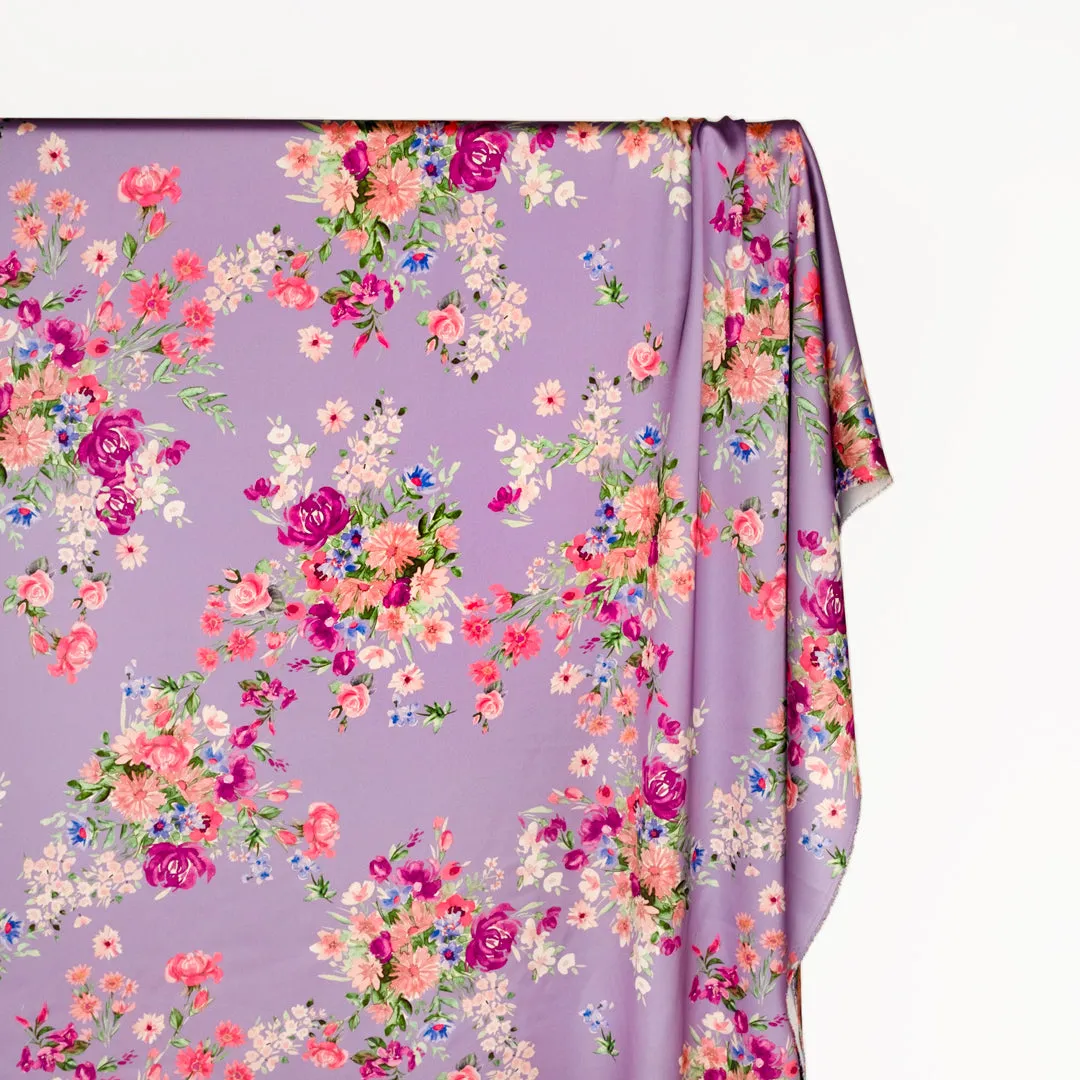 Love In Bloom Poly Satin - Lavender