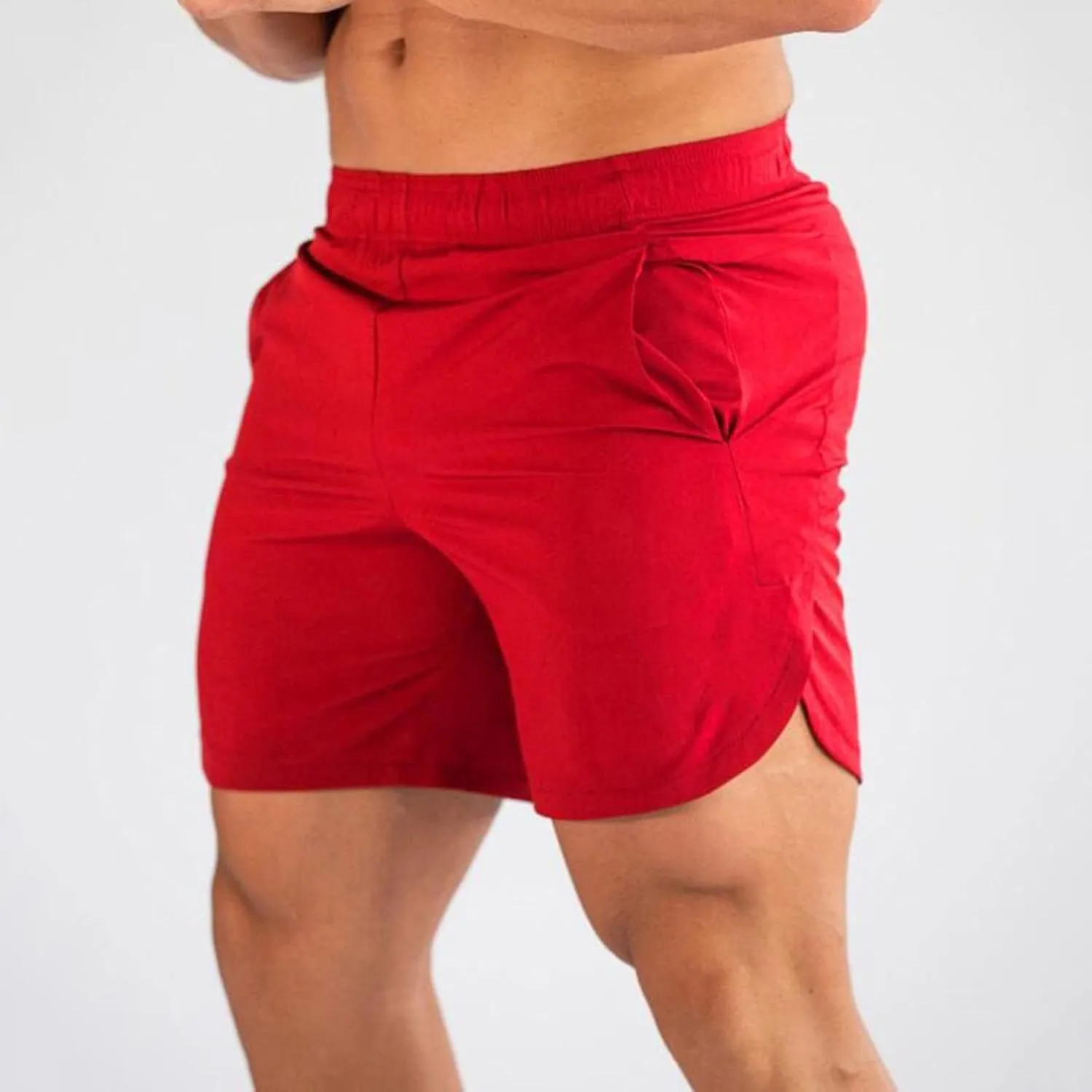 Men's Athletic Shorts Elastic Waist Quick Dry Breathable Comfortable Gym Workout Running Training Casual Sportswear