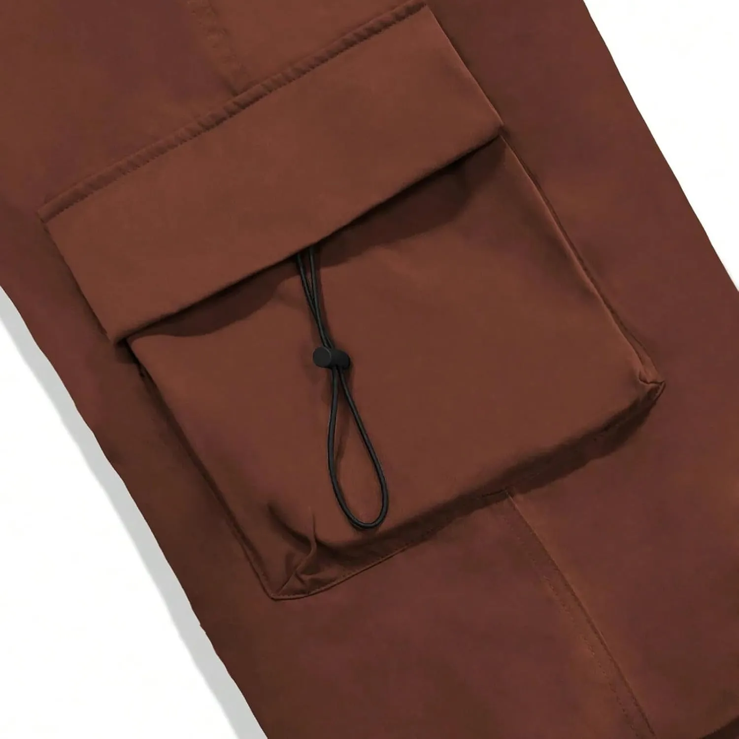 Men's Baggy Cargo Pants Casual Parachute Pant Drawstring Elastic Waist Loose Fit Athletic Joggers Sweatpants with Pockets