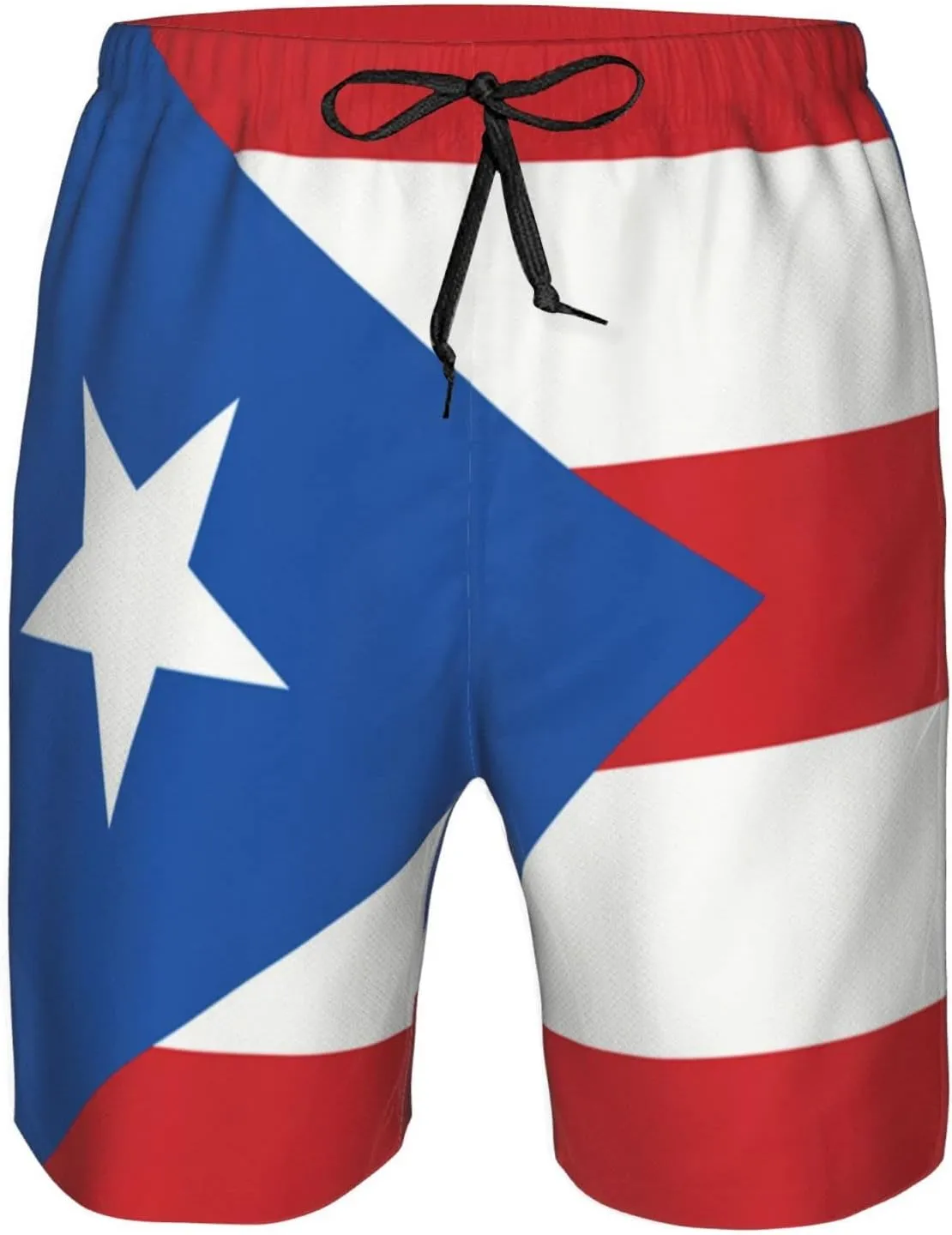 Men's Beach Shorts Drawstring Quick Dry Running Athletic Shorts Comfortable Loose Gym Shorts Swimsuit Pants with Pockets