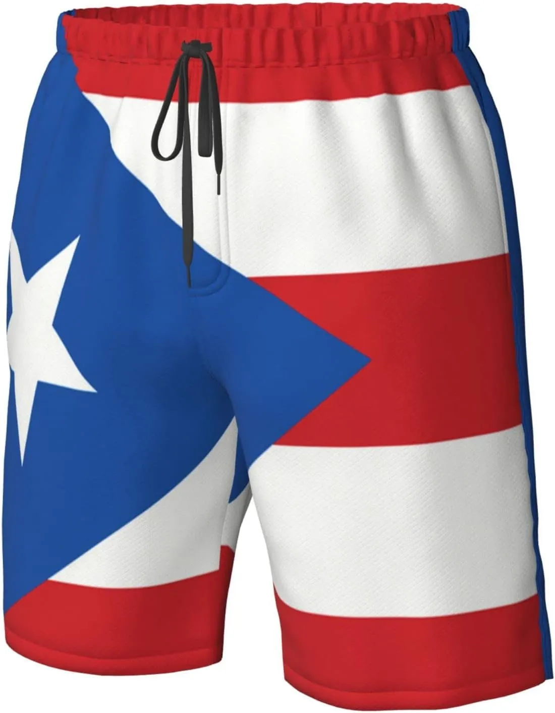Men's Beach Shorts Drawstring Quick Dry Running Athletic Shorts Comfortable Loose Gym Shorts Swimsuit Pants with Pockets