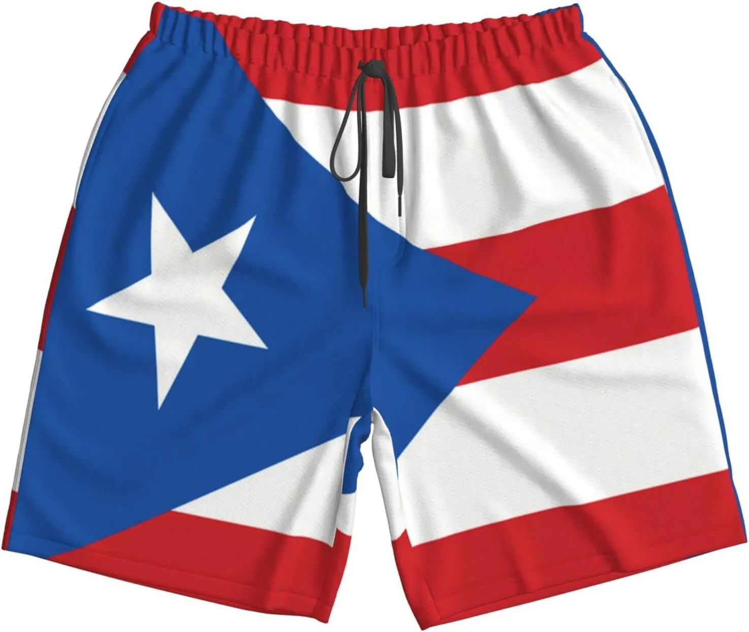 Men's Beach Shorts Drawstring Quick Dry Running Athletic Shorts Comfortable Loose Gym Shorts Swimsuit Pants with Pockets