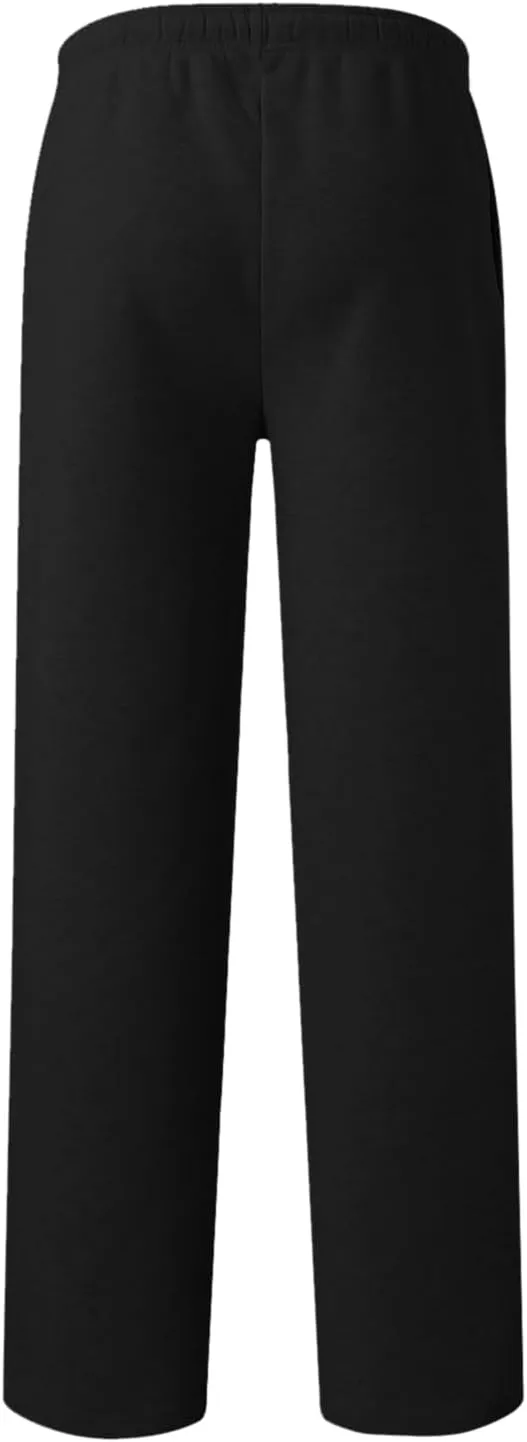 Men's Fashion Sweatpants Drawstring Baggy Wide Straight Leg Loose Fit Baggy Pants Beach Yoga Trousers