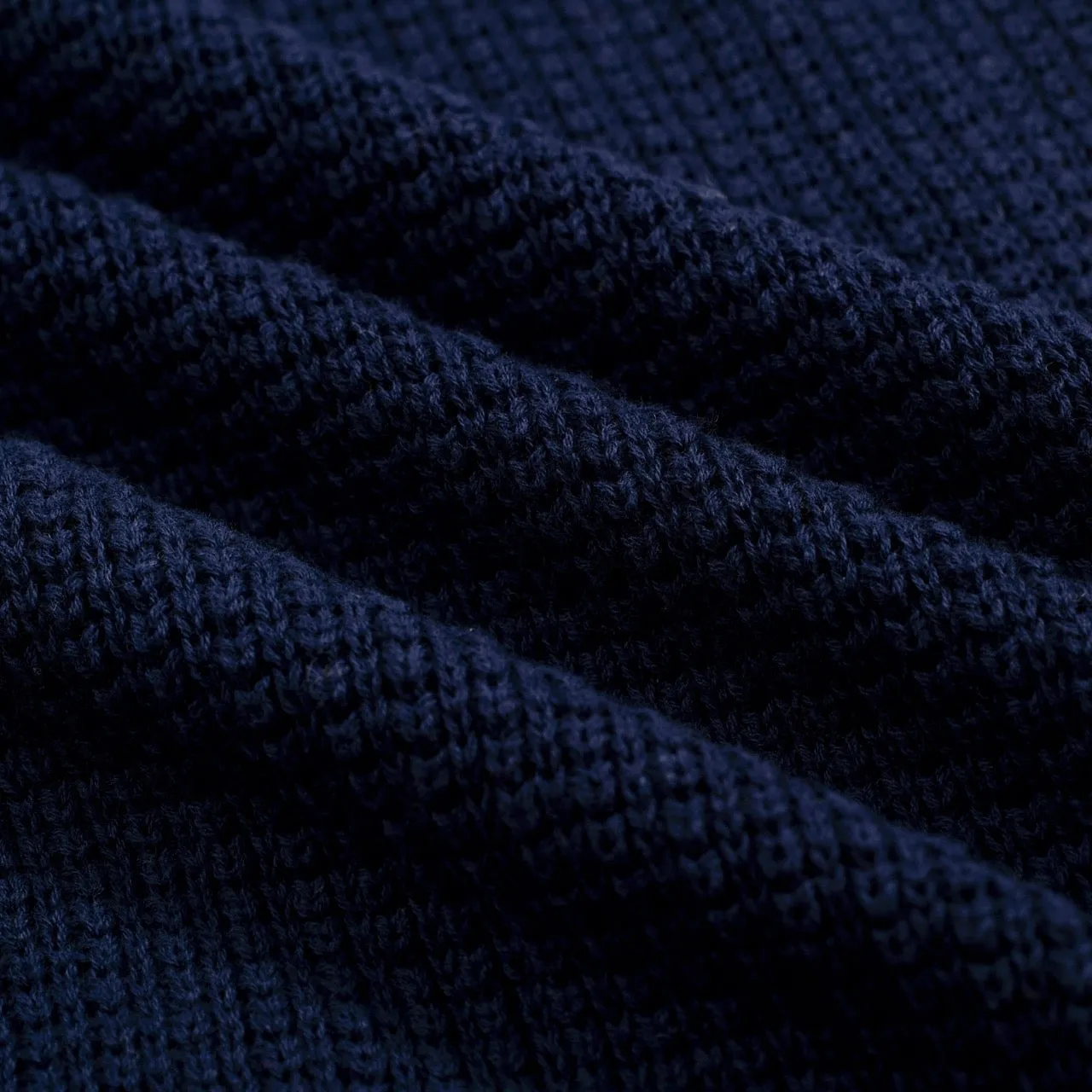 Men's Navy Breathable Knit Short Sleeve Top