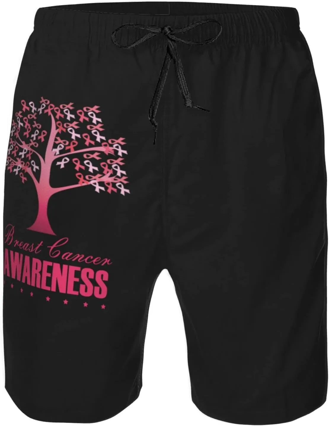 Men's Swim Trunks Beach Shorts Drawstring Quick Dry Running Shorts Comfortable Loose Gym Shorts Swimsuit Pants with Pockets