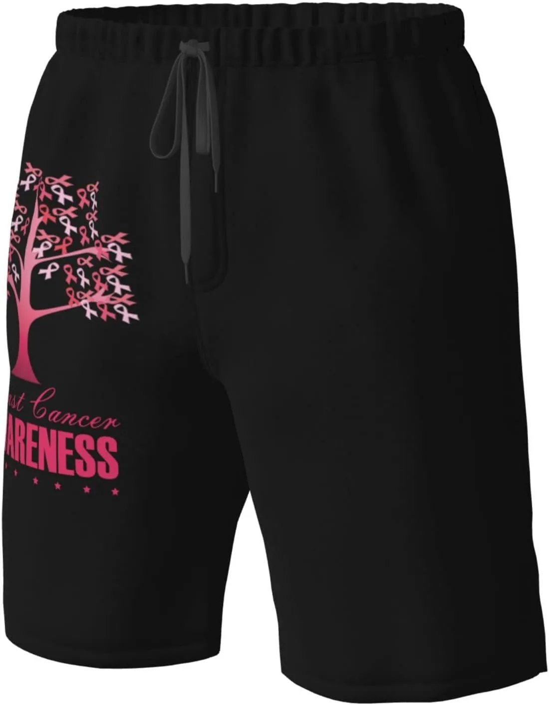 Men's Swim Trunks Beach Shorts Drawstring Quick Dry Running Shorts Comfortable Loose Gym Shorts Swimsuit Pants with Pockets