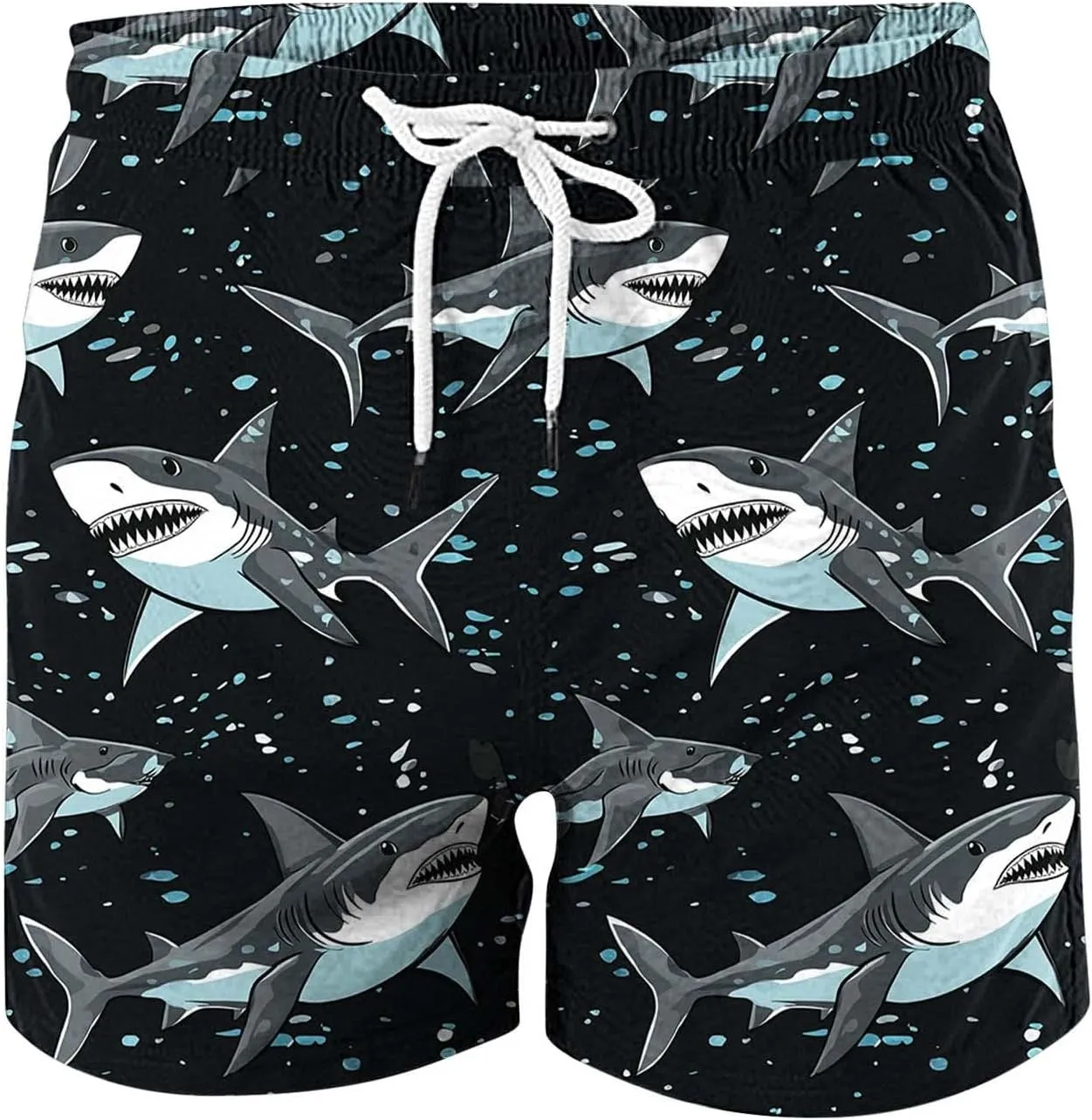 Men's Swim Trunks Quick Dry Beach Shorts with Pockets Lightweight Comfortable Drawstring Waist Swimwear Shorts